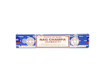 Nag Champa Agarbatti Räucherstäbchen, Satya Brand Räucherstäbchen, Nag Champa, 15g pro Karton, Räucherstäbchen, Meditation, Entspannung