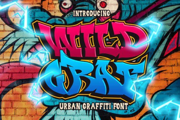 Buy Wild Graf: Edgy Urban Graffiti Font for Streetwear, Music