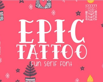 Tattoo Font Bundle: Chicano, Gothic, Script Styles (OTF/TTF)