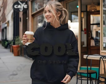 Gildan 18500 Sweatshirt Mockup - 10 Realistic Mockups of Hooded Sweatshirts for Your Designs