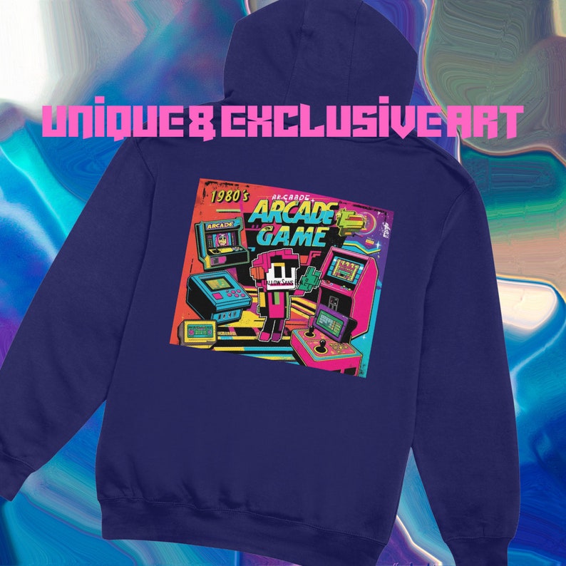 Nostalgic 1980s Arcade Pixel Art T-shirt: Retro Gaming Ge…