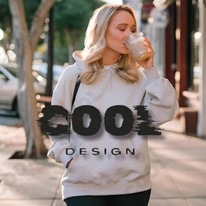 Gildan 18500 Hoodie Mockup with Front & Back Views | High-Resolution PSD