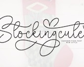 Stockingcute Font: Elegant Handwritten Script (Instant Download)