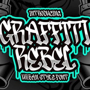 Graffiti Rebel Font: Bold Urban Display Font (Instant Download)