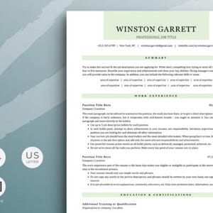 Modern Resume Template | Microsoft Word | Cover Letter & References ...