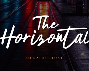 Die horizontale Schreibschrift: Fun Hand Handlettering Style, PUA Encoded