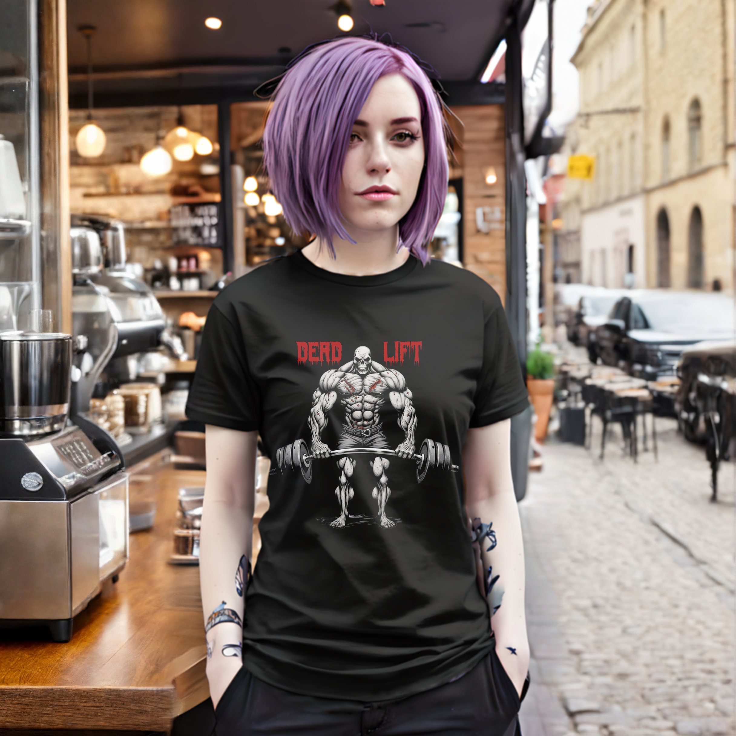 Zombie Bodybuilder dead Lift Tshirt Etsy