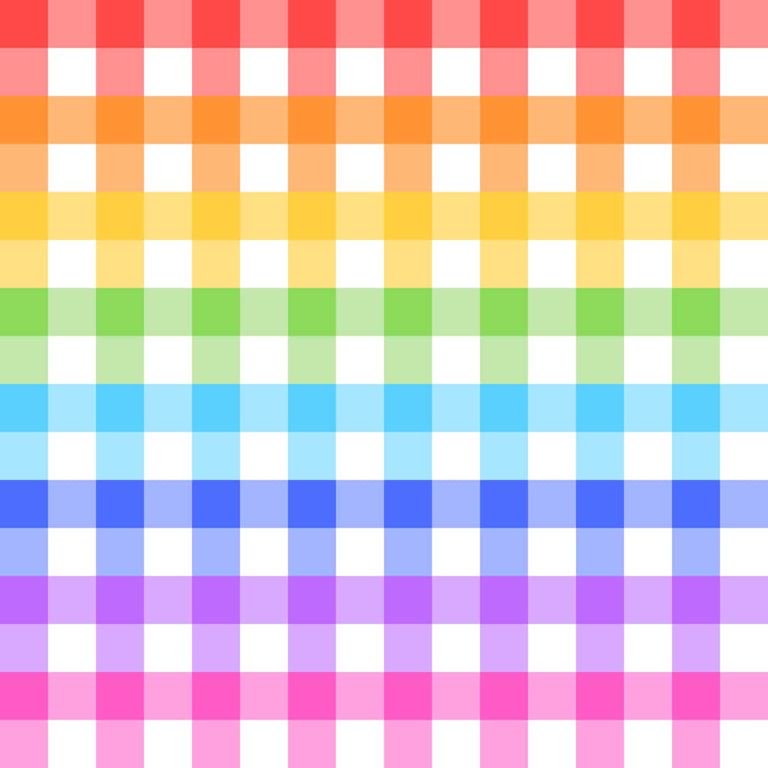 Rainbow Gingham Seamless Pattern Digital Download - Etsy