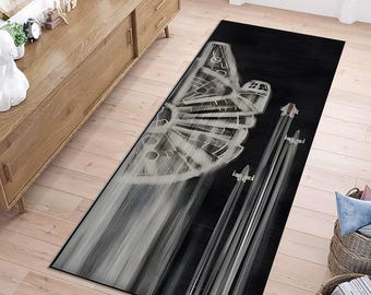 Star Wars Rug, Star Wars Runner, Star Wars Themed Rug, Runner Rug, Star Wars Carpet, Movie Room,Popular Rug,Gift For Him Her,Home Decoration