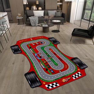 Autotapijt, wegenkaart, racebaankleed, autodesigntapijt, kinderkamertapijt, kinderkamer, kinderkamertapijt, cadeau voor hem haar, cadeau voor jongens, verjaardagscadeau