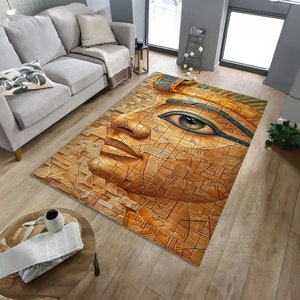 Anubis Rug: Ancient Egyptian God Home Decor, Custom Room Rug