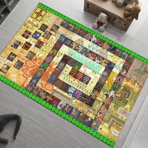 Monster Hunter Rug, Monster Rug, Hunter Rug, Anime Carpet, Game Room Rug,Anime Rug,Gaming Rug,Kids Room Decor,Gift for Gamer,Game Room Decor