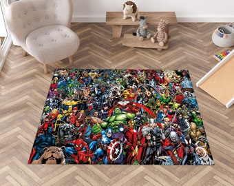 【希少】スパイダーマン2 ブランケット ラグ 織物 y2k インテリア スパイダーマンラグ、ソーラグ、アイアンマンラグ、子供部屋ラグ、子供