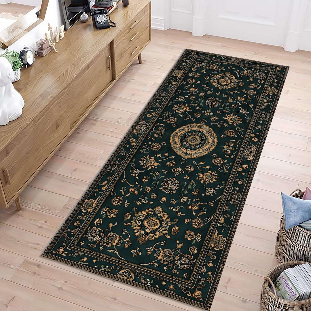 Runner Rug Style Green Persian Style Runner Rug: Fashion Home Decor - Etsy