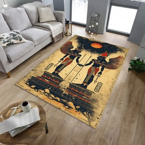 Anubis Rug: Egyptian God Home Decor, Ancient Egypt Theme