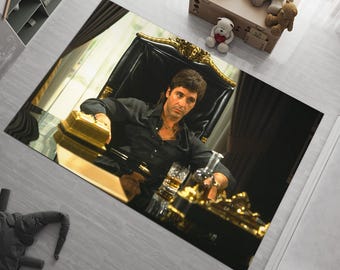 Scarface Rug: Tony Montana Movie Area Rug, Fan Gift