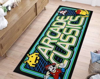 Retro Gaming, Retro Game Area Rug, Arcade Rug, Game Boy Rug,Rectangle Rug,Livingroom Area Rug,Home Decoration Rug,Housewarming Gift,Game Rug