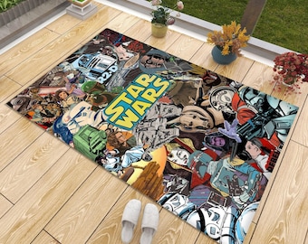 Star Wars Teppich: 3D-Digitaldruck, rutschfeste Baumwollbasis