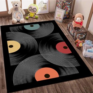 Record Rug, Record Design, Music Design Rug,home Decor,unique Design ...