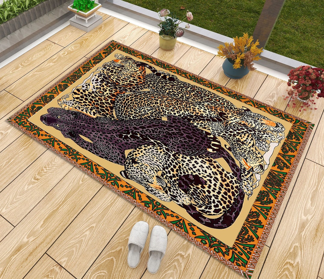 Leopard Skin Design, Animal Print Rug, Exotic Rug, Contemporary Rug ...