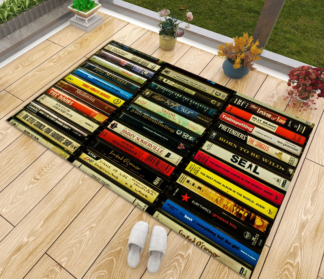 Vintage Cassette Tape Rug: Musical Home Decor - Etsy