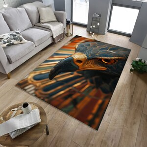 Egyptian God Horus Rug: Ancient Egypt Home Decor