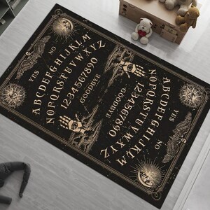 Ouija Board Area Rug: Mystic Occult Decor