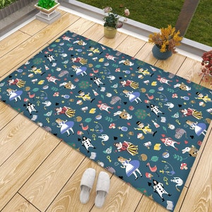 Alice In Wonderland Rug: Non-Slip Fairytale Kids Room Decor