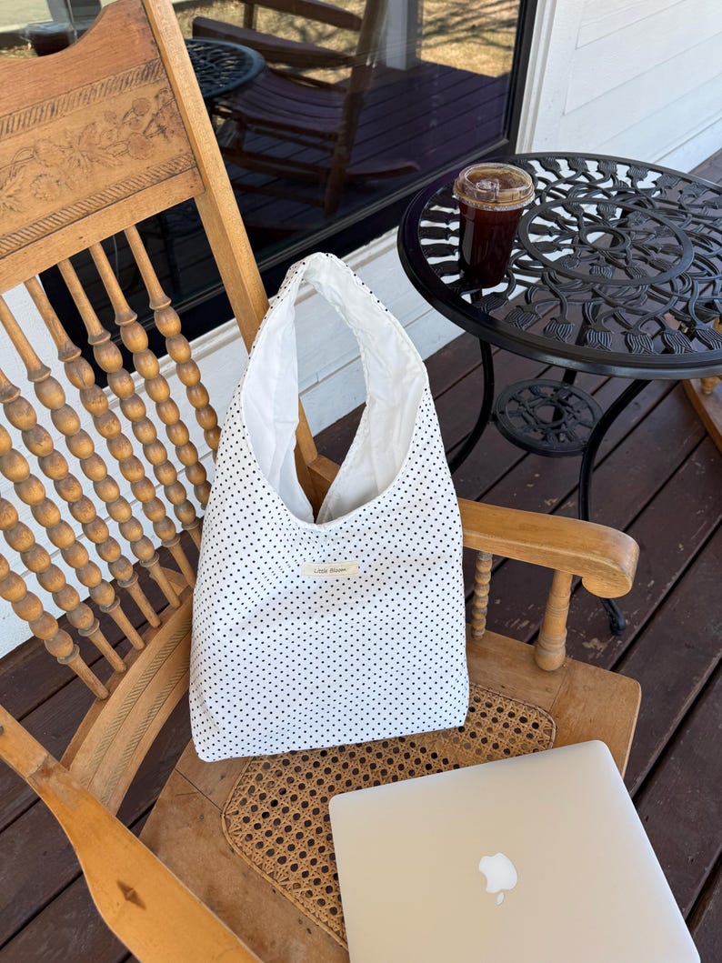 Women's Tote Bag, Canvas Cotton Tote Bag, Hobo Bag, Beach Tote Bag, Work Tote Bag, Casual Tote Handbag, Summer Tote Bag, Bridesmaid Gifts image 8