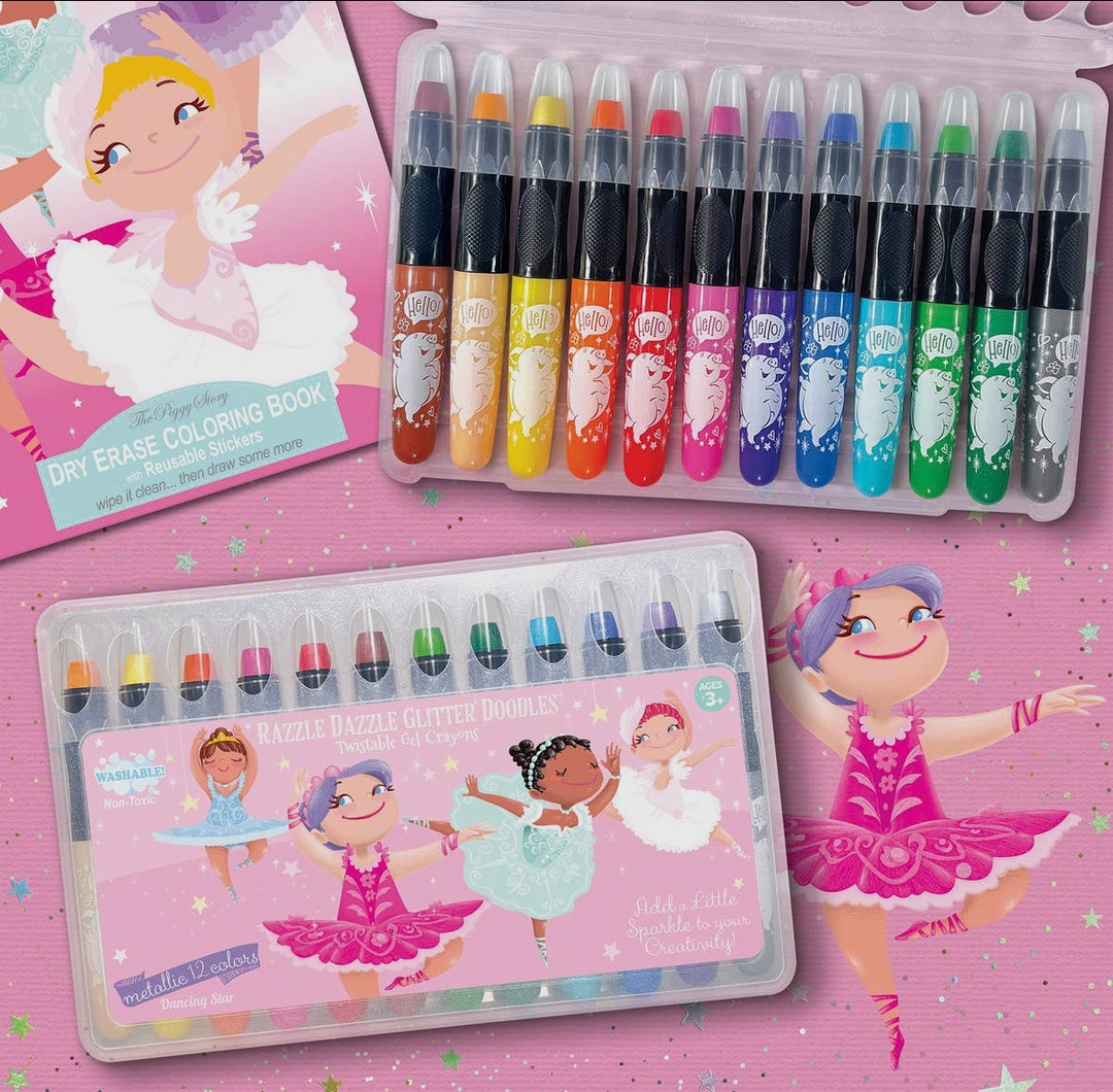 Washable Gel Crayons: Razzle Dazzle Glitter Doodles - Etsy