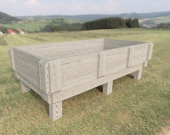 Piani per fioriere rialzate per impieghi gravosi (4 piedi x 8 piedi) Download immediato