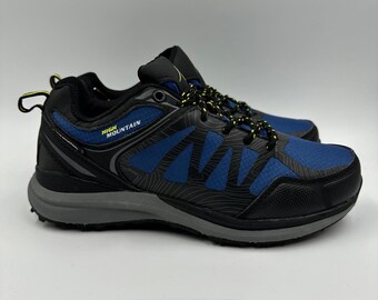 Women's size 7.5, Blue Sneaker Hikers w/ Black Accents and Yellow in the Laces