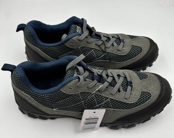 Size 12.5 Men's Gray and Navy Rugged Low Top Hiking Boots