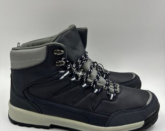 Men's Size 10, High Top Dark Gray Hikers w/ Light Gray Accents and Rugged Tread