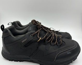 Men's Size 13, Low Top Synthetic and Mesh All Black Hikers with Rugged Tread