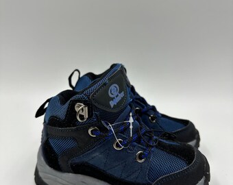 Toddler Size 9, High Top Blue & Black Hiker w/ Matching Laces and a Rugged Tread
