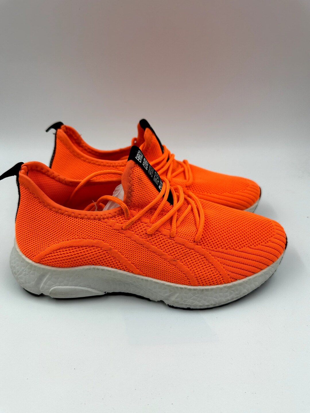 Women s Size 6.5 Bright Orange Sneaker With Foam Sole for Ultimate Comfort Etsy UK