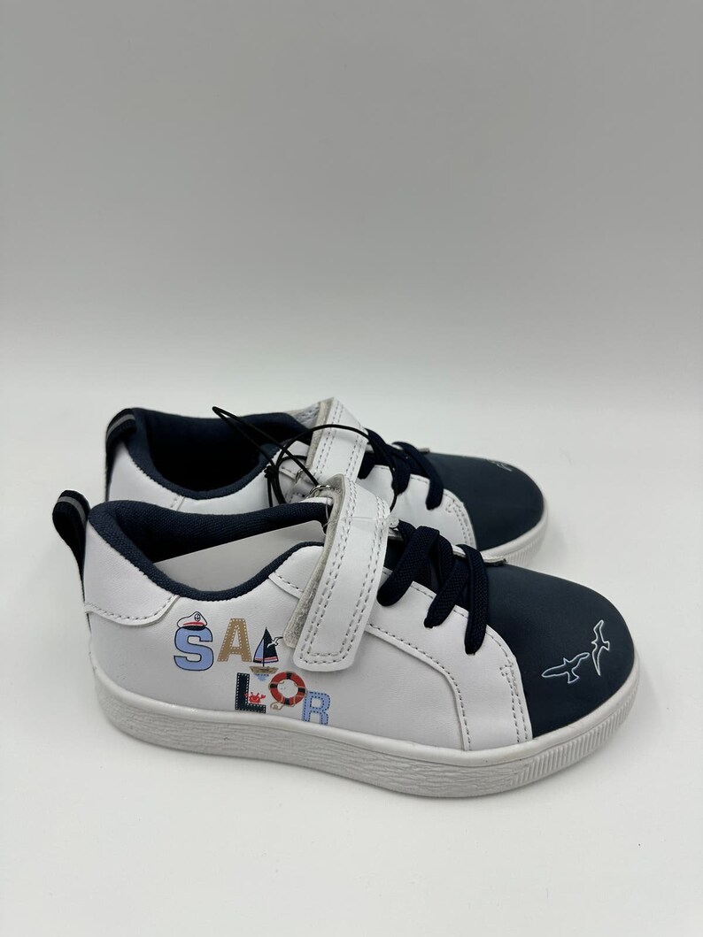 EA047-SB NAUTICAL PRINT (BOYS) SEA BLUE FOOTIE