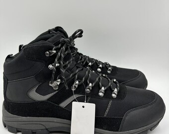 Men's Size 11.5, All Black High Top Hikers w/ Rubber Toe and Heel Caps