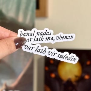 solavellan quote stickers | dragon age inspired