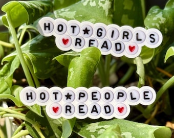 hot girls/hot people read sticker | friendship bracelet inspired