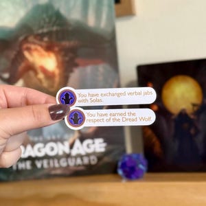 solas approval stickers | dragon age veilguard inspired