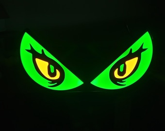 Grinch Glowing Christmas Eyes for Window display