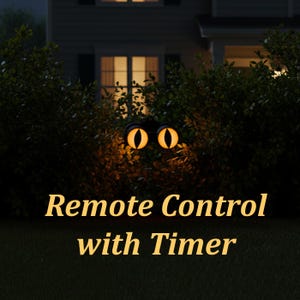 Remote Control MINI Creepy Glowing Eyes Halloween Decoration - Remote Control, Timer, Battery Powered, Place Anywhere!