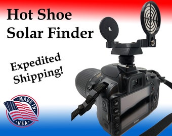 Hot Shoe Solar Finder Scope for Camera and Telescope - Expedited Shipping!