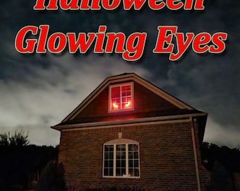 Creepy Glowing Eyes Halloween Decoration - USB Powered