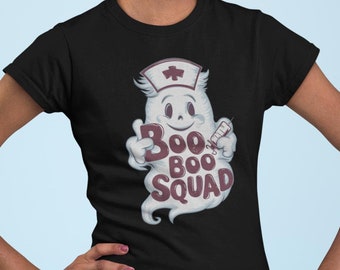 Halloween Nurse Shirt, Boo Boo Squad Nurse Tee, Gift for Nurse, Boo Boo Crew Halloween Nurse Shirt