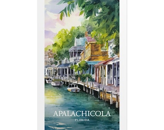 Apalachicola Poster, Apalachicola Florida Poster, Apalachicola Print, Apalachicola Gift, Apalachicola Wall Art