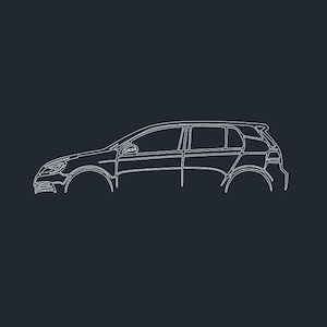 Archivo DXF del Volkswagen Golf 6 R Classic