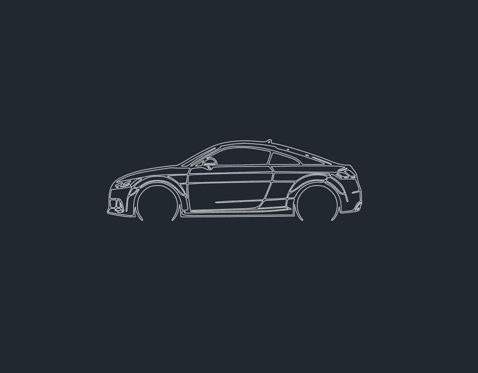 Audi Tts DXF File - Etsy